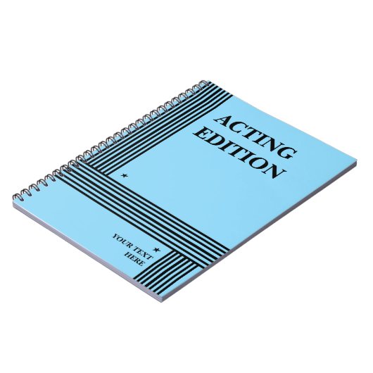 Édition intérimaire Jouer Script Carnet stylisé (Côté gauche)