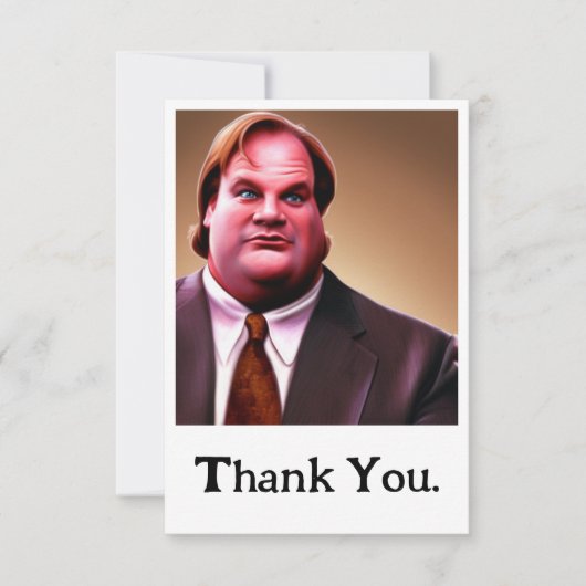 Edition limitée Chris Farley Carte de remerciement (Devant)