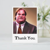 Edition limitée Chris Farley Carte de remerciement (Debout devant)