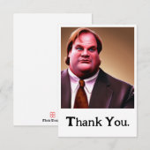 Edition limitée Chris Farley Carte de remerciement (Devant / Derrière)