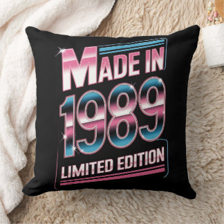 Édition Limitée Rétro 1989 Coussin de Lancer