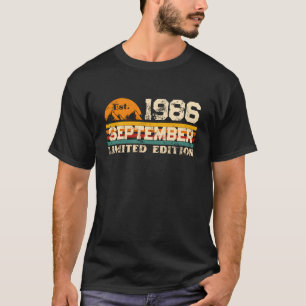 Édition limitée T-Shirt personnalisé Septembre 198