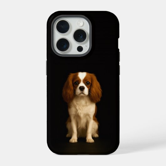 Édition Luxe Noir Cavalier Spaniel iPhone 15 Pro M (Verso)