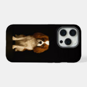 Édition Luxe Noir Cavalier Spaniel iPhone 15 Pro M (Verso Horizontal)