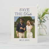 Édition moderne pour carte "Save the Date" | Éléga (Debout devant)