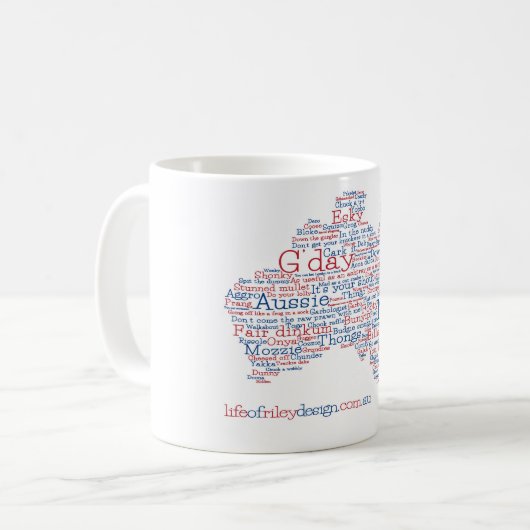 Édition spéciale Aussie Slang Mug (Devant gauche)