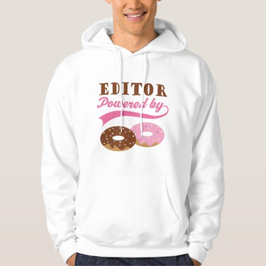 Editor Cadeautje (Donuts) Hoodie (Voorkant)
