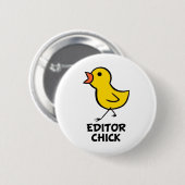 Editor Chick Ronde Button 5,7 Cm (Voorkant /achterkant)