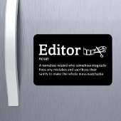 Editor Definition - Film Crew 4" x 6" Flex Magneet