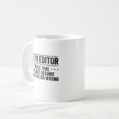 Editor Never Wrong Editors Review Editing Writing Koffiemok (Voorkant links)