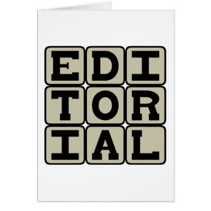Éditorial, Article journal