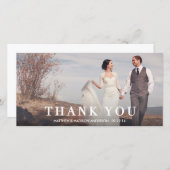 Éditorial | Carte photo mariage Merci (Devant / Derrière)