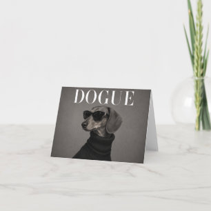 Éditorial de portrait de chien chic Teckel Merci C