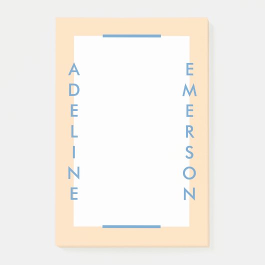 Éditorial Typographie moderne Post-It Notes - Or (Devant)