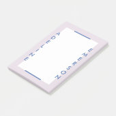 Éditorial Typographie moderne Post-It Notes - Viol (Incliné)