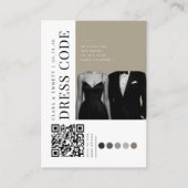 Editoriale Trouwjurk Code QR Informatiekaartje (Voorkant)