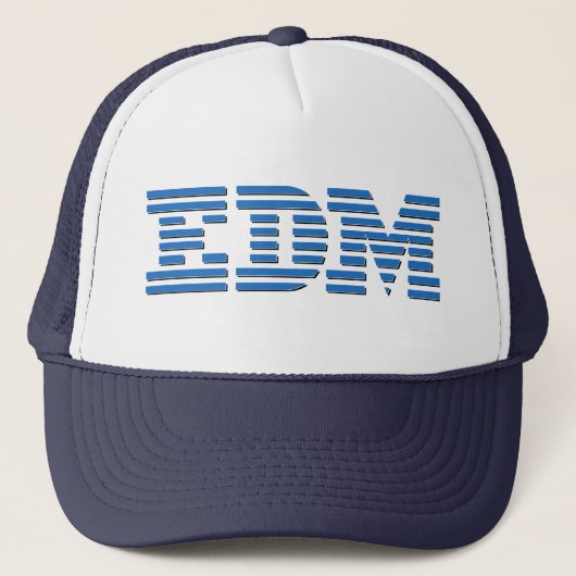 EDM - IBM Parody Design for EDM Lovers Trucker Pet (Voorkant)