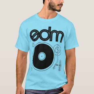 EDM Retro Platenspeler Shirt