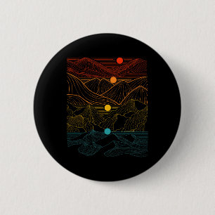 Edm Techno Sun Moon Music Festival Party Dancing D Ronde Button 5,7 Cm