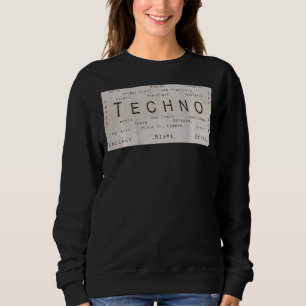 EDM Techno Underground Rave steden op de rug Trui
