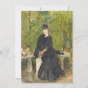 Edma zit in een park Berthe Morisot
