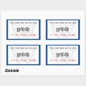 EdMo Beware autocollants (Feuille)