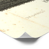 Edmond Oklahoma 1891 Antiek Panorama Poster (Hoek)