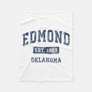 Edmond Oklahoma Ok Vintage Gevestigde Sport Desi Fleece Deken