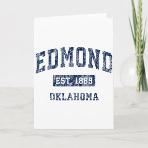 Edmond Oklahoma Ok Vintage Gevestigde Sport Desi Kaart