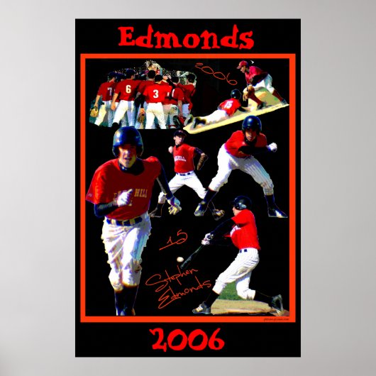 Edmonds Freshman Poster de baseball2 (Devant)