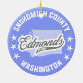 Edmonds, Washington Keramisch Ornament (Achterkant)