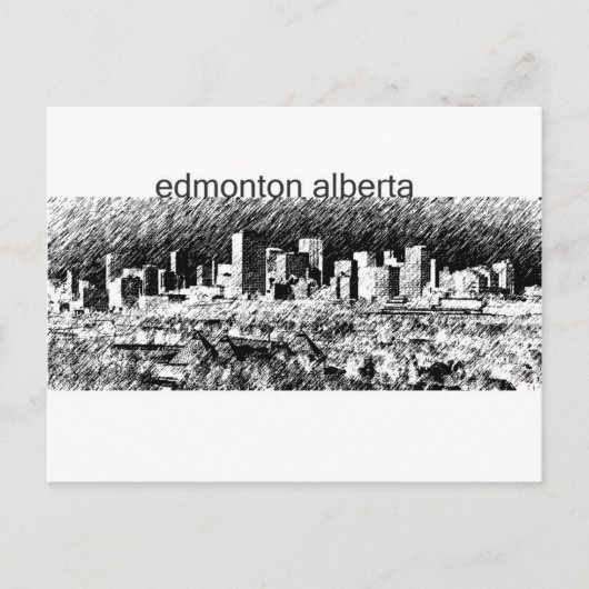 Edmonton Alberta Briefkaart (Voorkant)