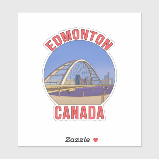Edmonton Alberta Canada Sticker (Vel)