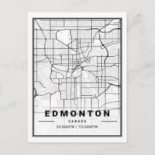 Edmonton Alberta Carte des villes de voyage