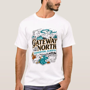 Edmonton Alberta Poort naar de Noordelijke Wildern T-shirt
