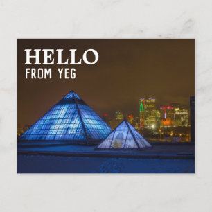 Edmonton, Briefkaart Alberta Hallo van YEG