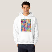Edmonton Canada City Map Hoodie (Voorkant volledig)