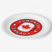 Edmonton Canada Papieren Bordje (Gekanteld)