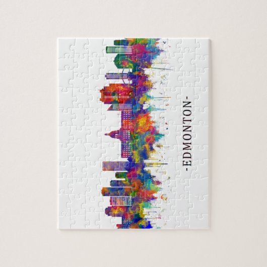 Edmonton Canada Skyline Legpuzzel (Verticaal)