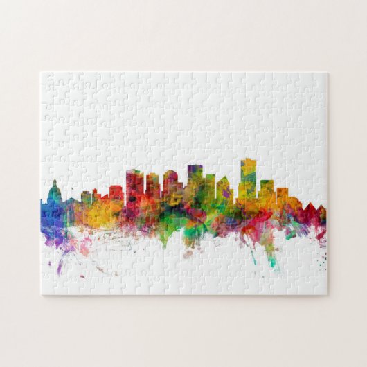 Edmonton Canada Skyline Legpuzzel (Horizontaal)