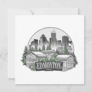 Edmonton City, Canada Kaart