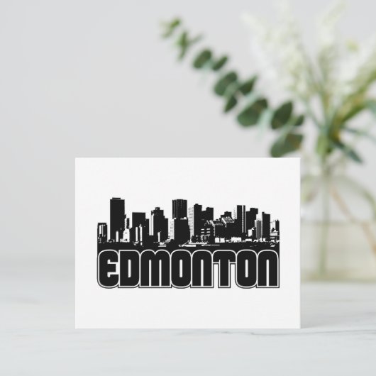 Edmonton Skyline Briefkaart (Staand voorkant)