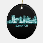 Edmonton Skyline Keramisch Ornament (Links)