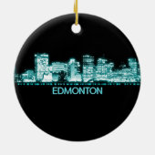 Edmonton Skyline Keramisch Ornament (Achterkant)