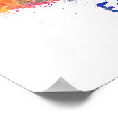 Edmonton V2 skyline in watercolor Poster (Hoek)