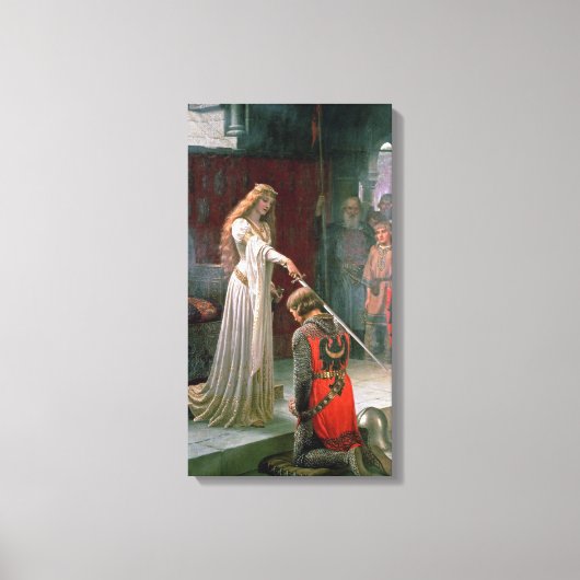 Edmund Blair Leighton Accolade Canvas Afdruk (Voorkant)