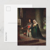 Edmund Blair Leighton - La carte postale de dédica (Devant / Derrière)