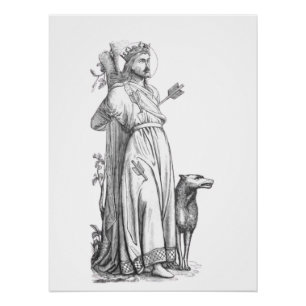 Edmund de Martelaar Koning van de East Angles Perfect Poster