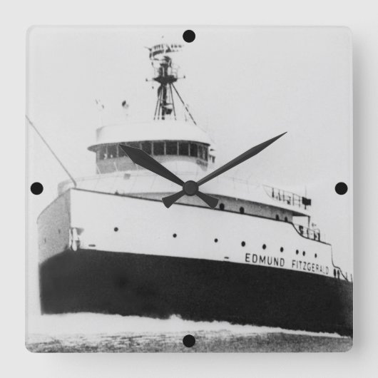 Edmund Fitzgerald  Gales van november Vierkante Klok (Voorkant)