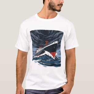 Edmund Fitzgerald Great Lakes Storm Kunst T-shirt